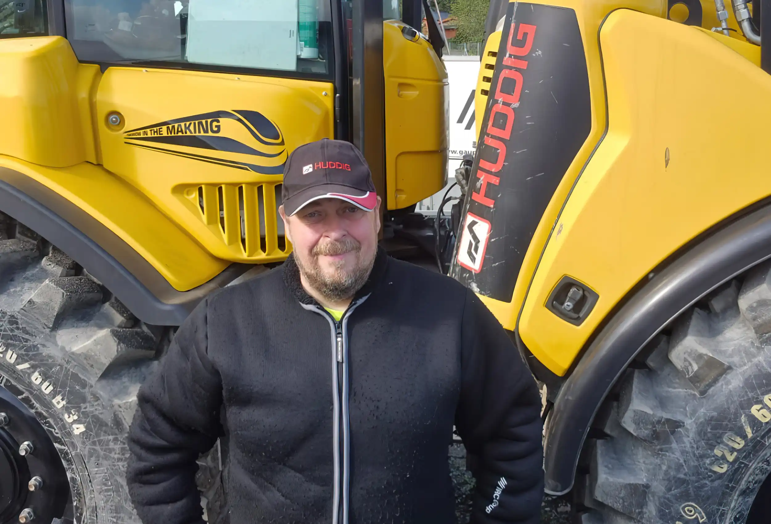 Jørgen Nybrodal – demochaufför för HUDDIG-maskiner i Norge