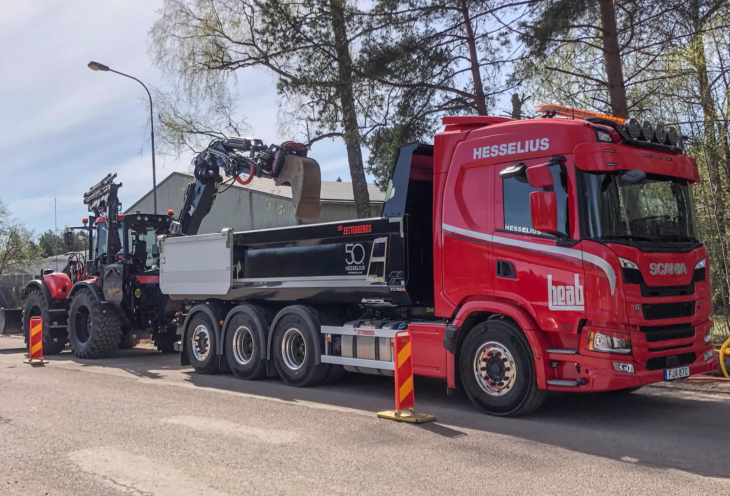 Första HVO-tankade HUDDIG-maskinen levererades under 2025 till Per Hesselius på Hesselius Entreprenad