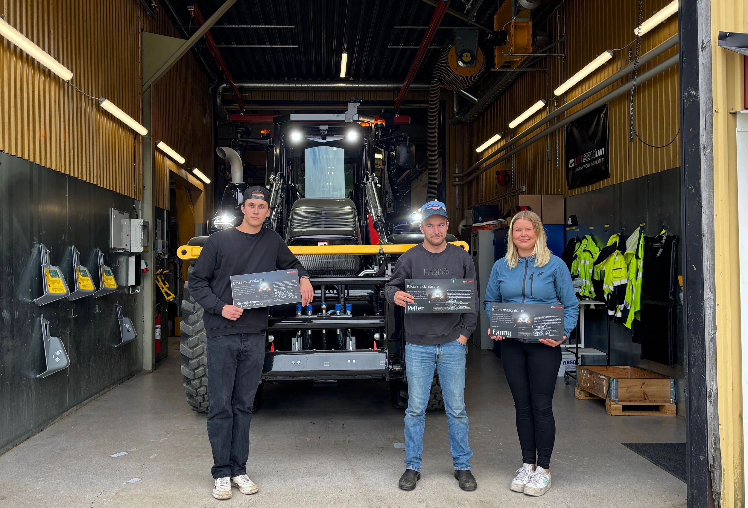 Framtidens maskinförare uppmärksammas på Huddig