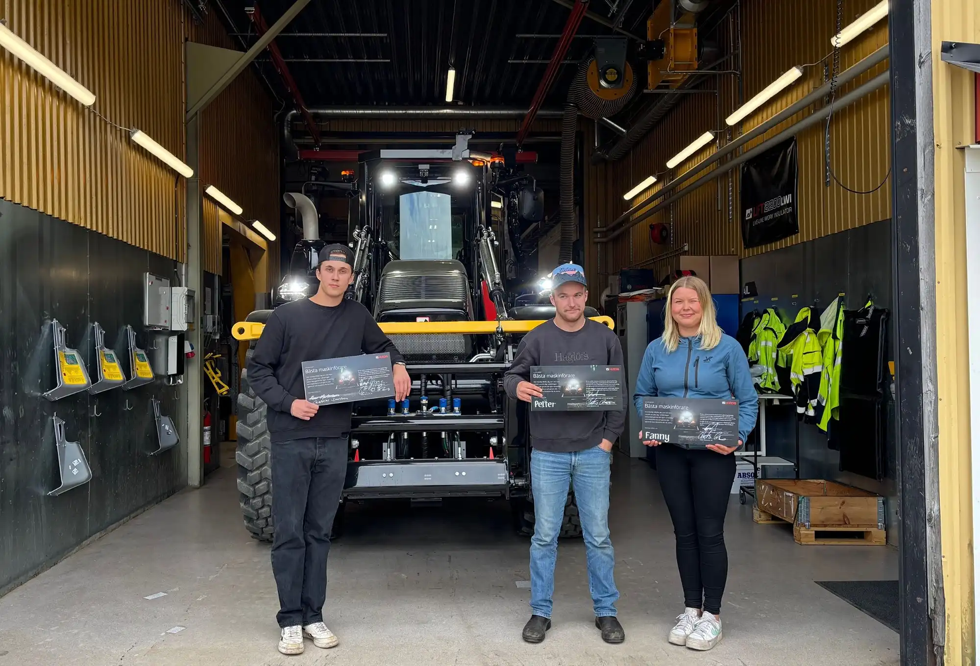 Framtidens maskinförare uppmärksammas på Huddig