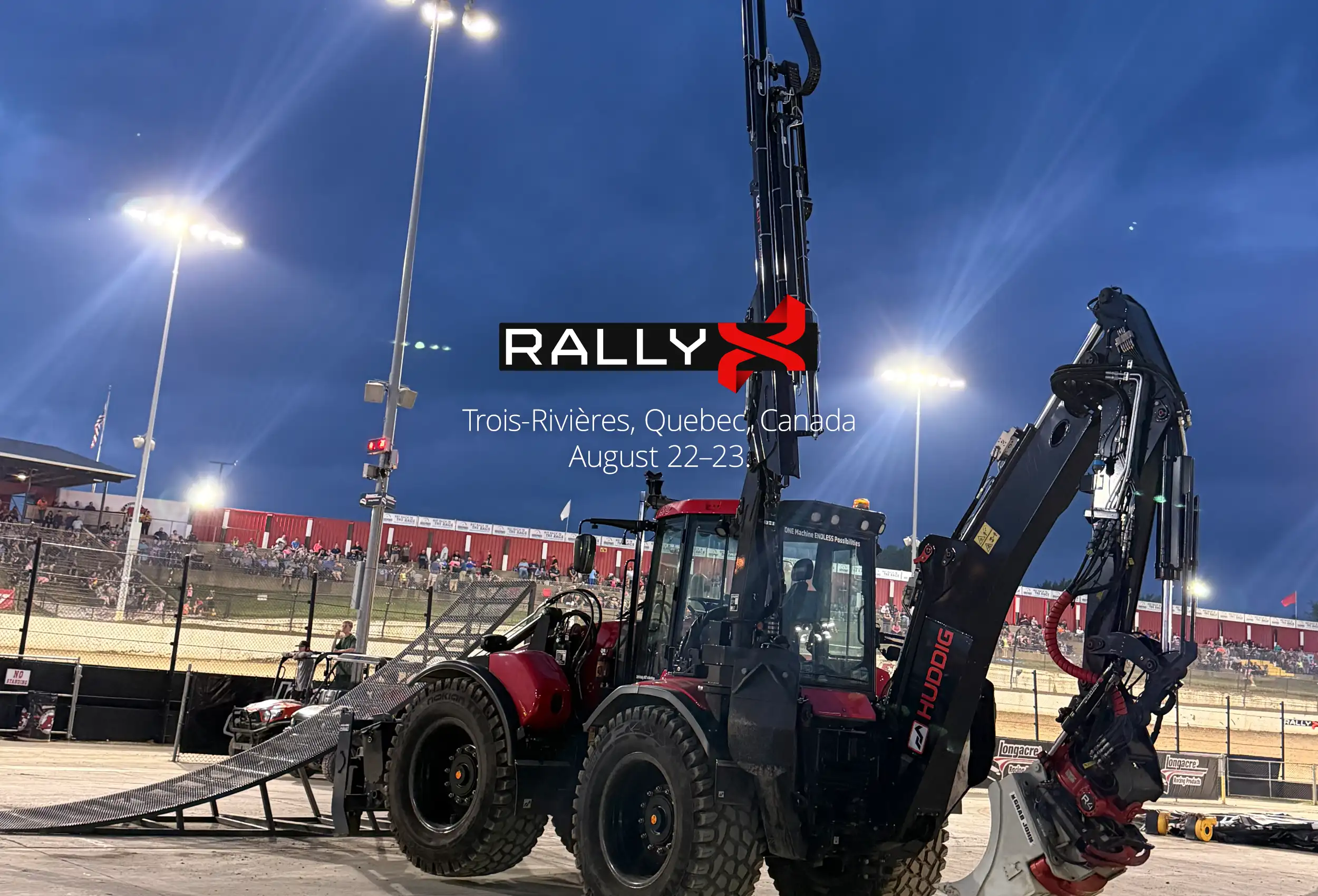 Huddig Inc. på RallyX i Quebec, Kanada