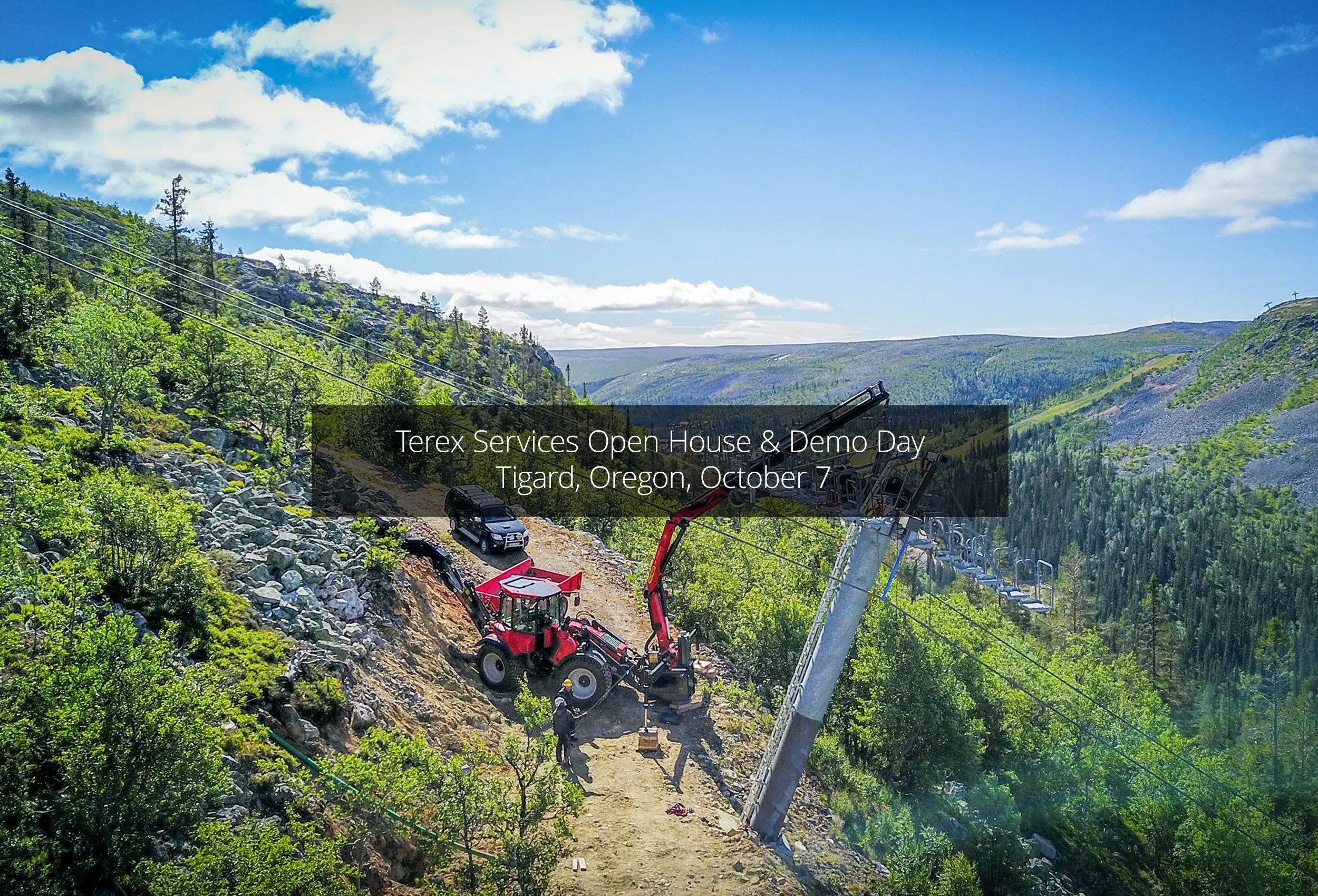 Upplev HUDDIG i arbete på Terex Services Open House & Demo Day i Tigard, Oregon
