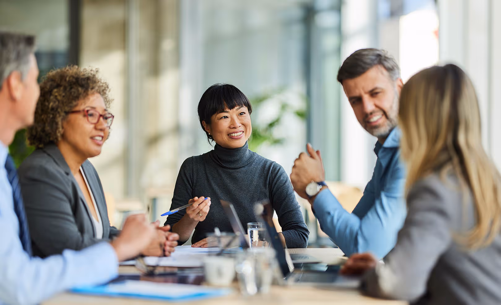 People in a meeting