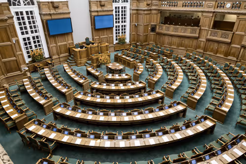 Interior of the Danish Parliament