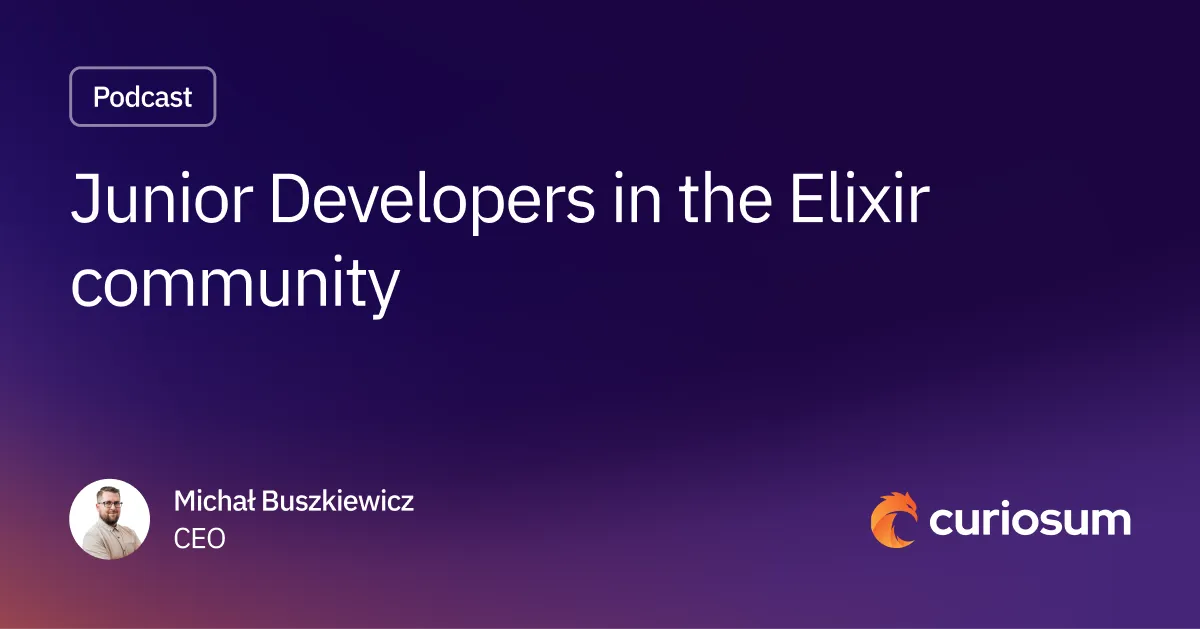 Junior Developers in the Elixir community