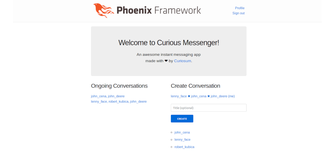 Phoenix LiveView Messenger App - Conversations and Contacts Phoenix LiveView Messenger App - Conversations and Contacts