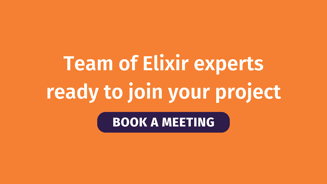 Book meeting with Elixir experts Book meeting with Elixir experts