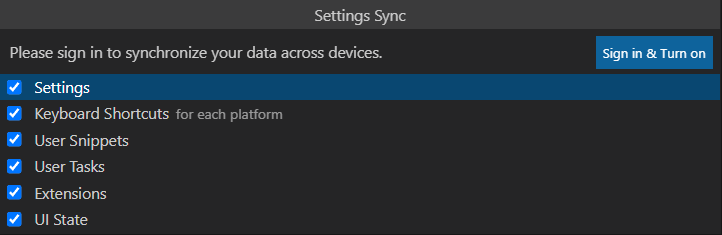 setting sync
