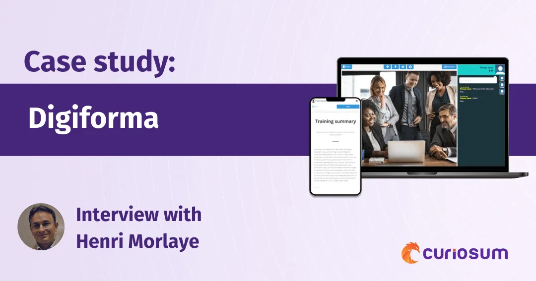 Curiosum & Digiforma - outsourcing case study and interview with Henri Morlaye