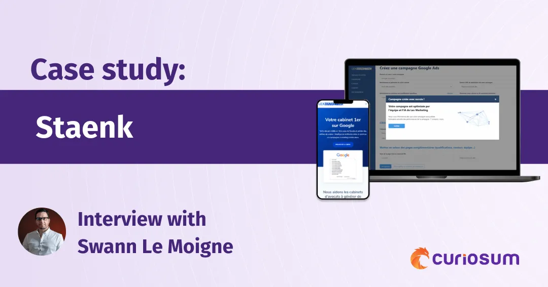[Case study] Outsourcing @Staenk - Interview with Swann Le Moigne