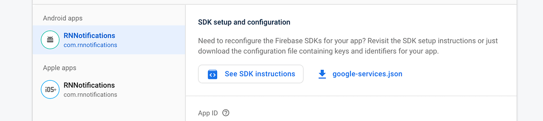 Generating Android credentials Generating Android credentials