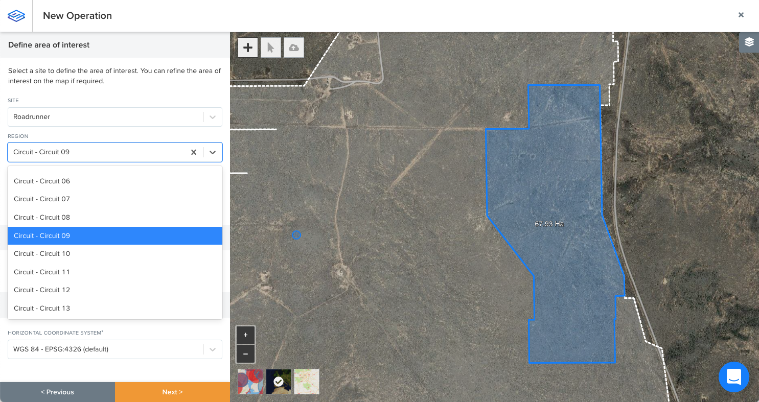 Planning flights to cover one or more regions at once