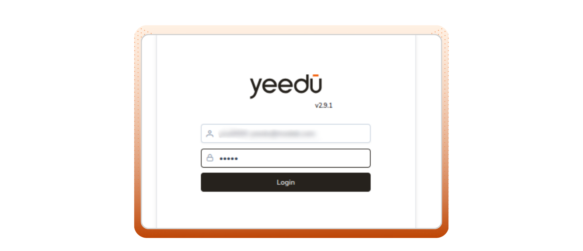 Email-based login screen for directory authentication 