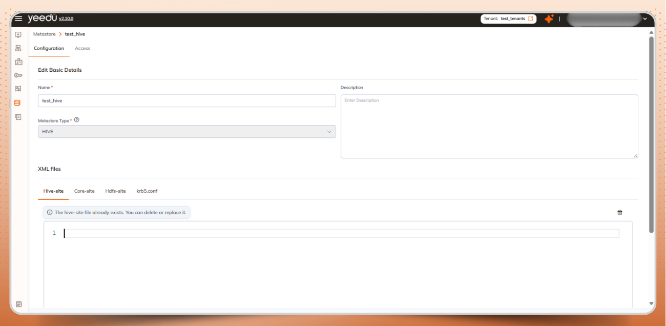 Configuring Hive Metastore
