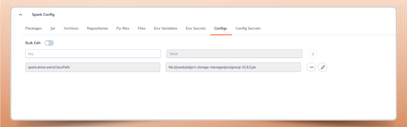 Spark Configurations