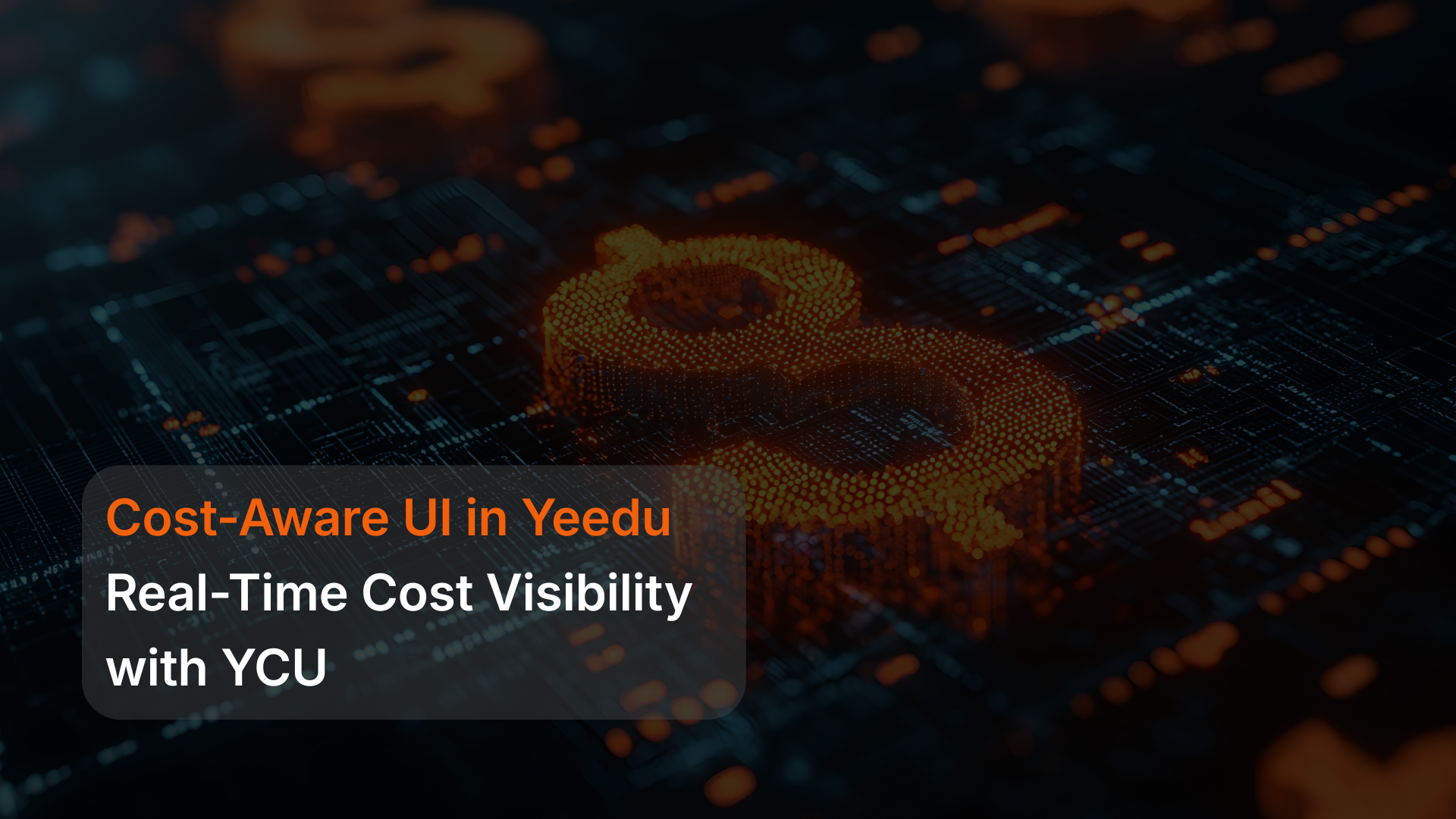 yeedu: cut cloud costs, not corners