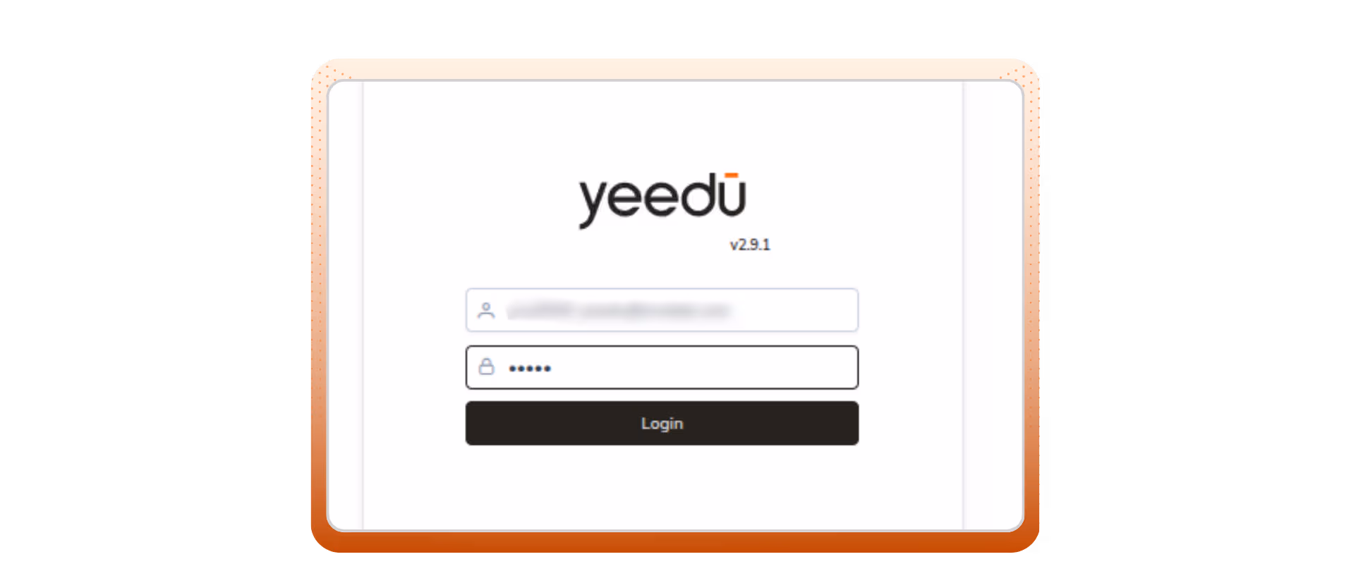 Email-based login screen for directory authentication