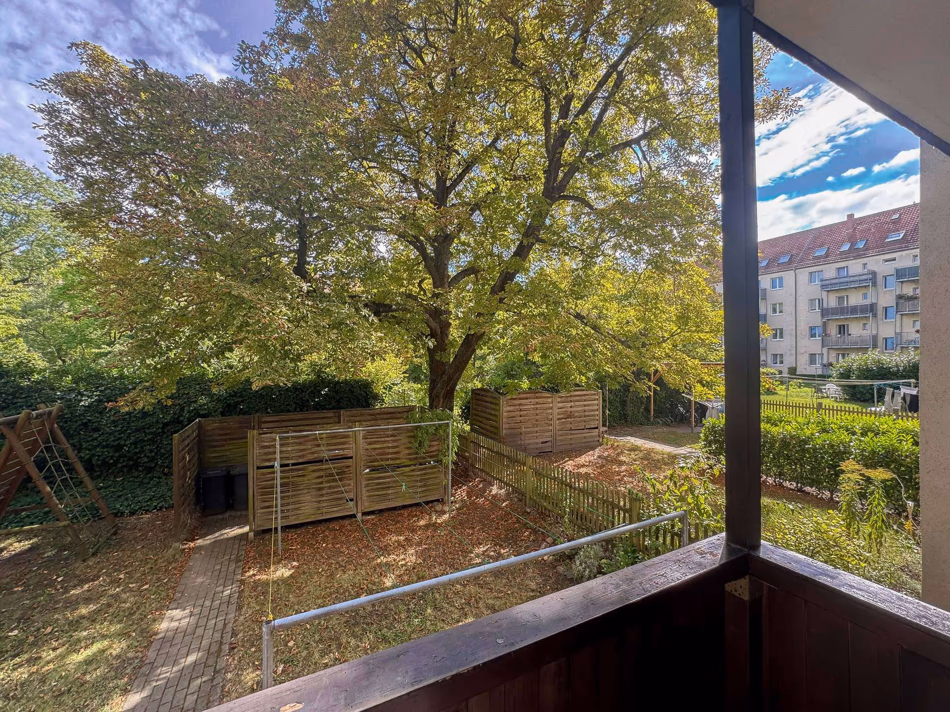 Blick vom Balkon