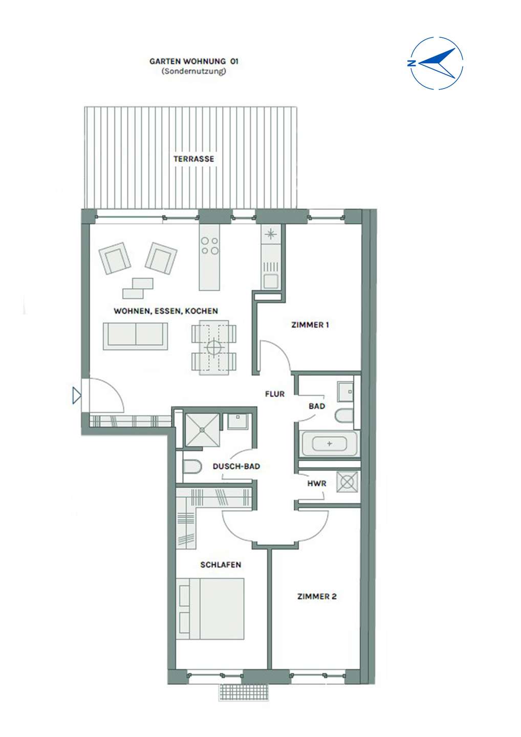 Grundriss WE 01