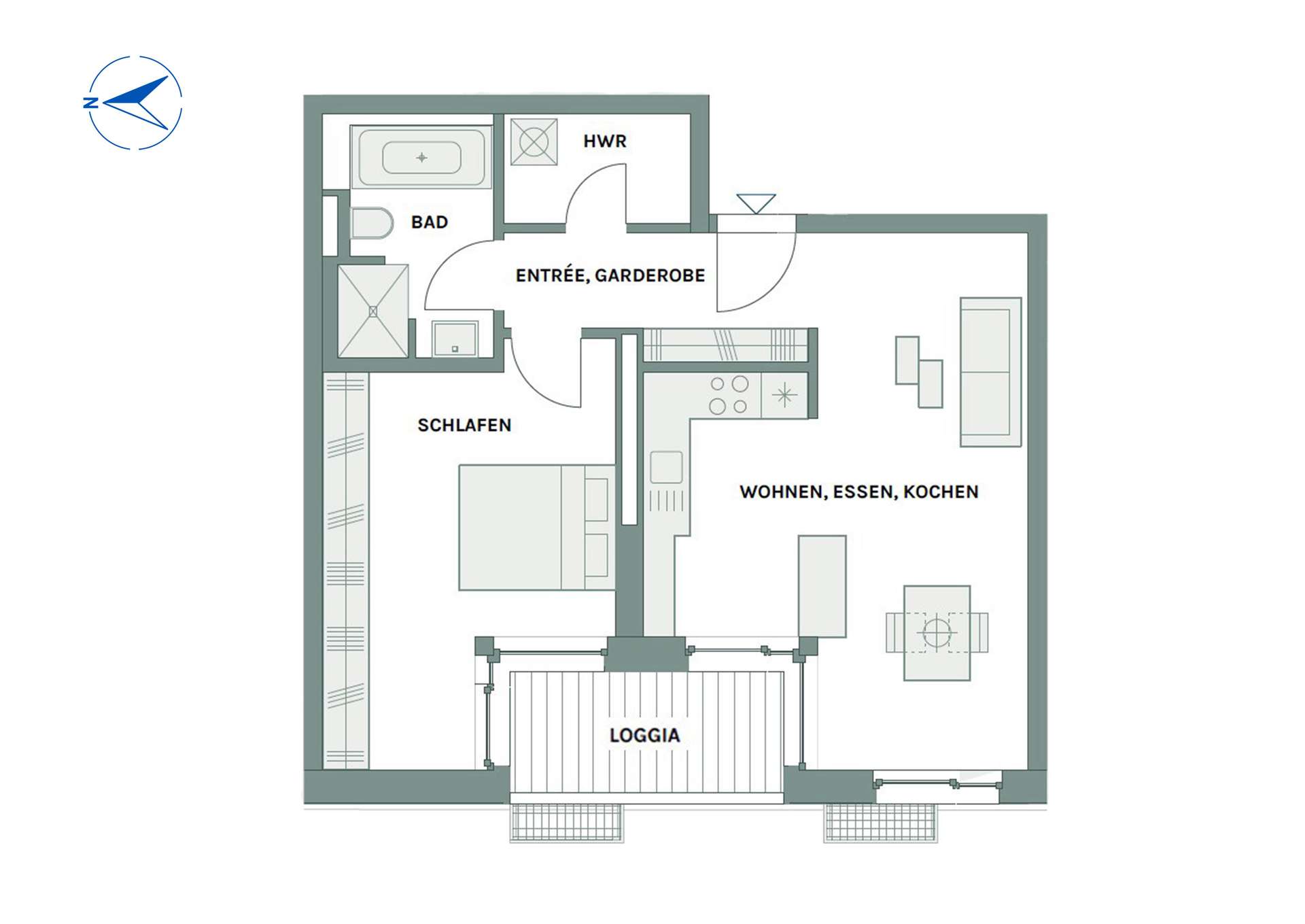 Grundriss WE 02