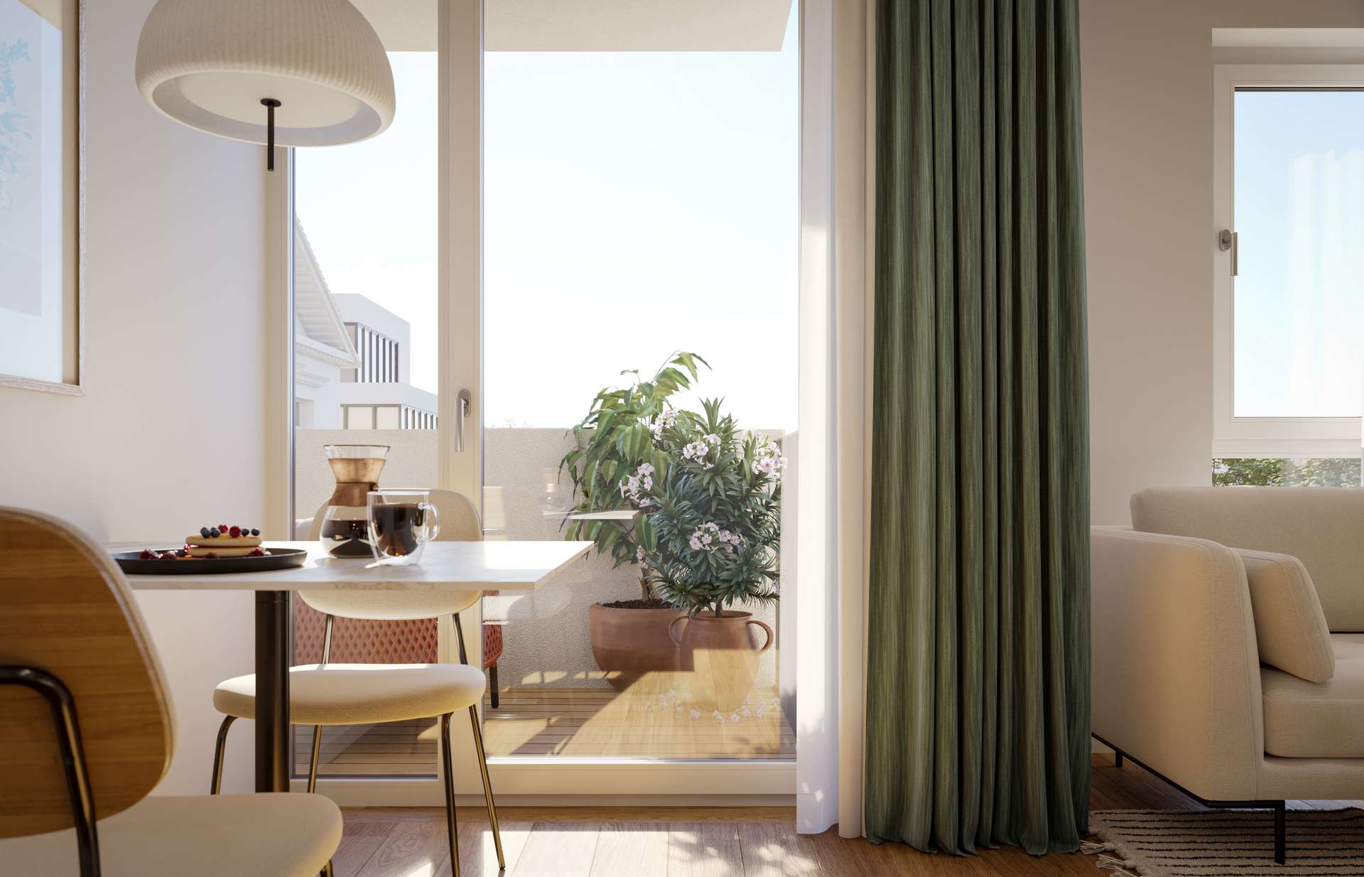 objektbild Visualisierung Wohnen, Essen, Kochen