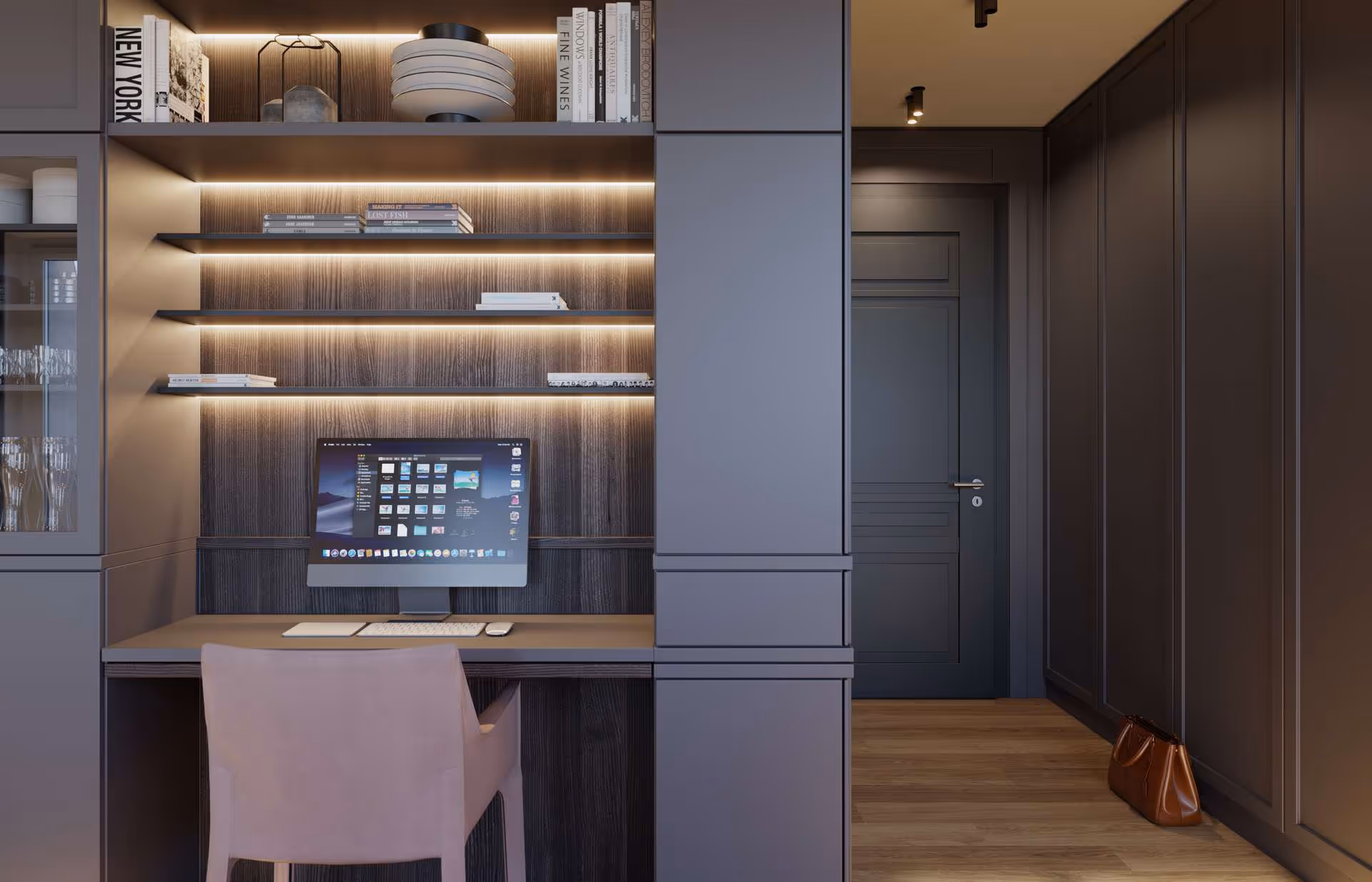 Visualisierung Arbeiten, Entrée