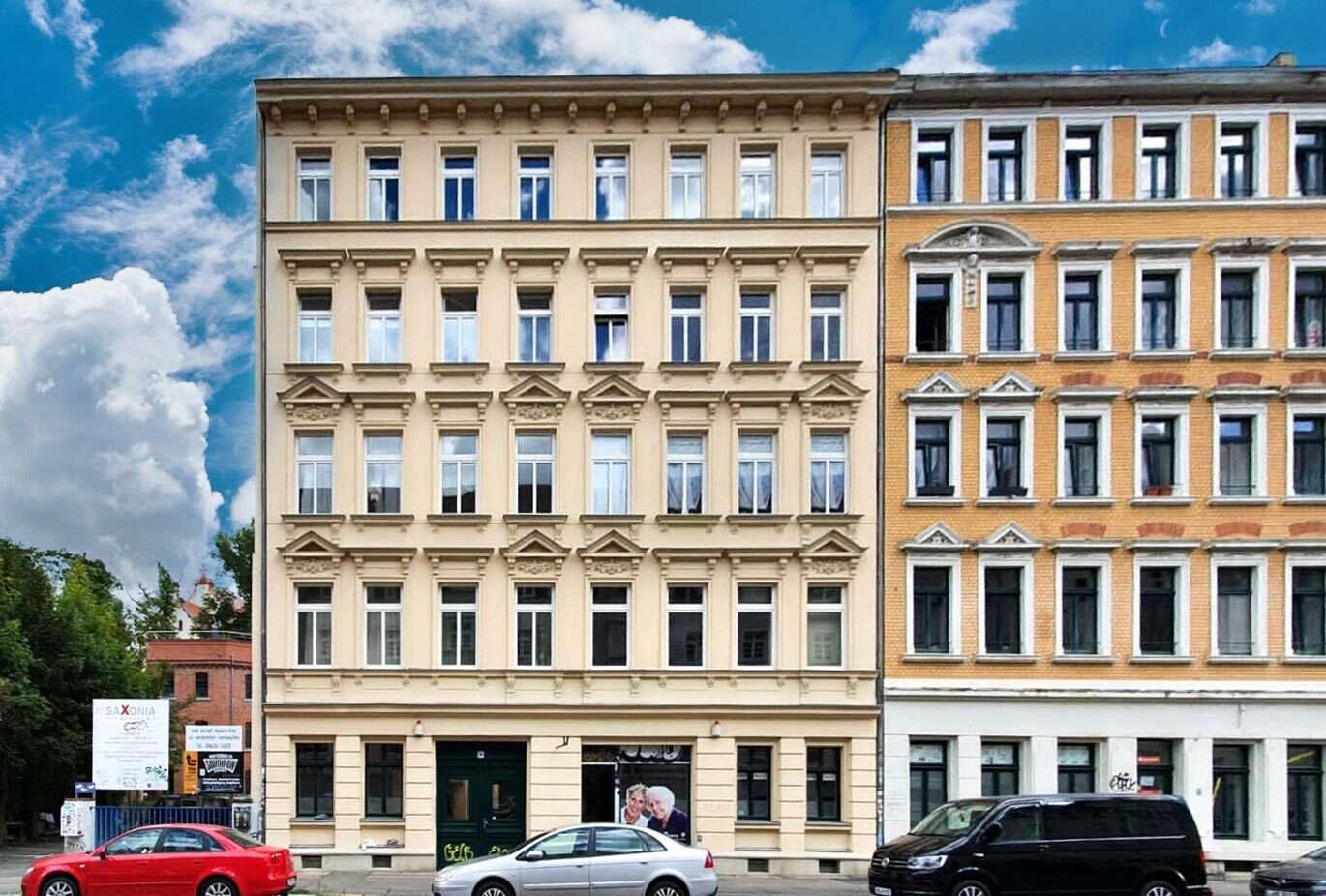 Gebäudeansicht MFH Connewitz