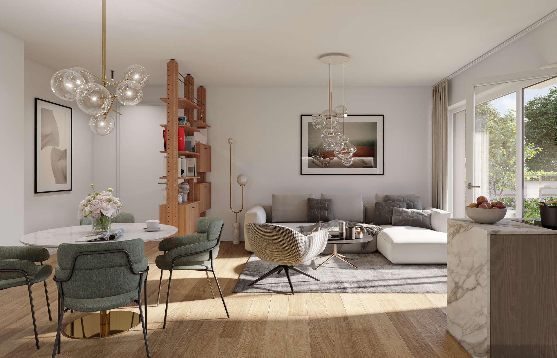 Visualisierung Wohnen, Essen, Kochen