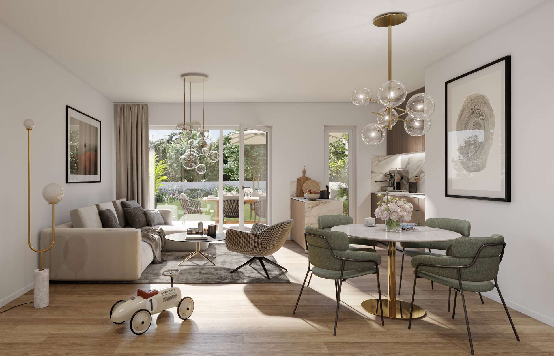 Visualisierung 1 Wohnen, Essen, Kochen