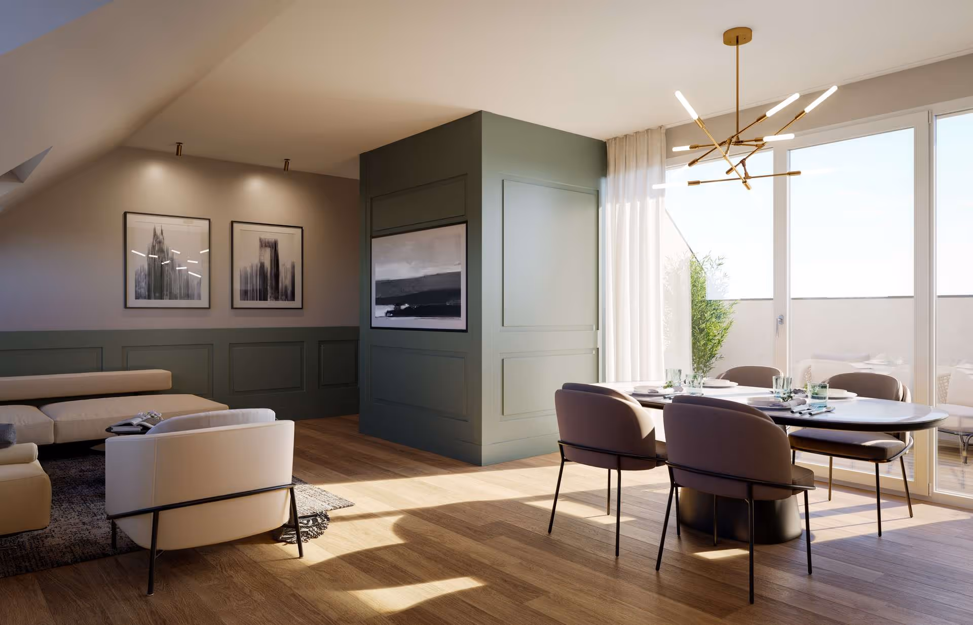 Visualisierung Wohnen, Essen, Kochen