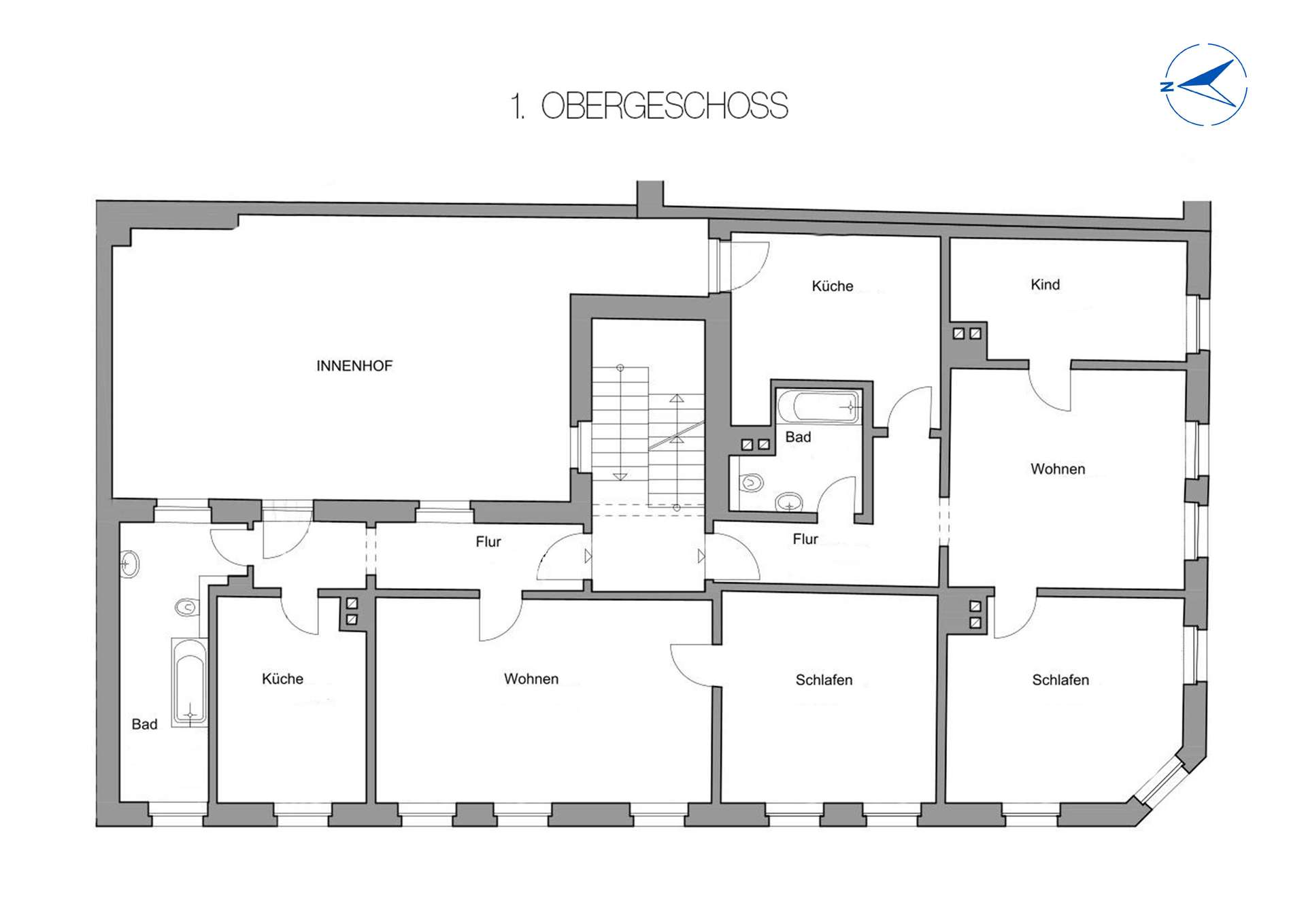Grundriss 1. Obergeschoss