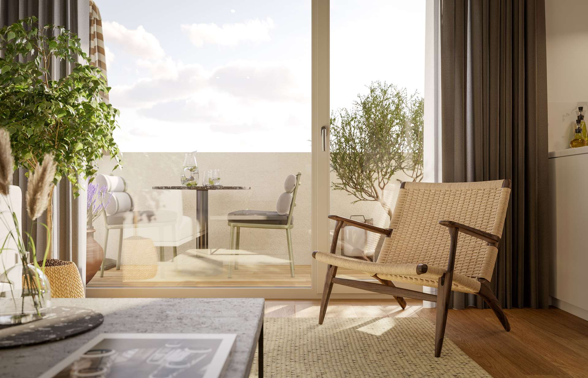 Visualisierung Wohen, Essen, Kochen