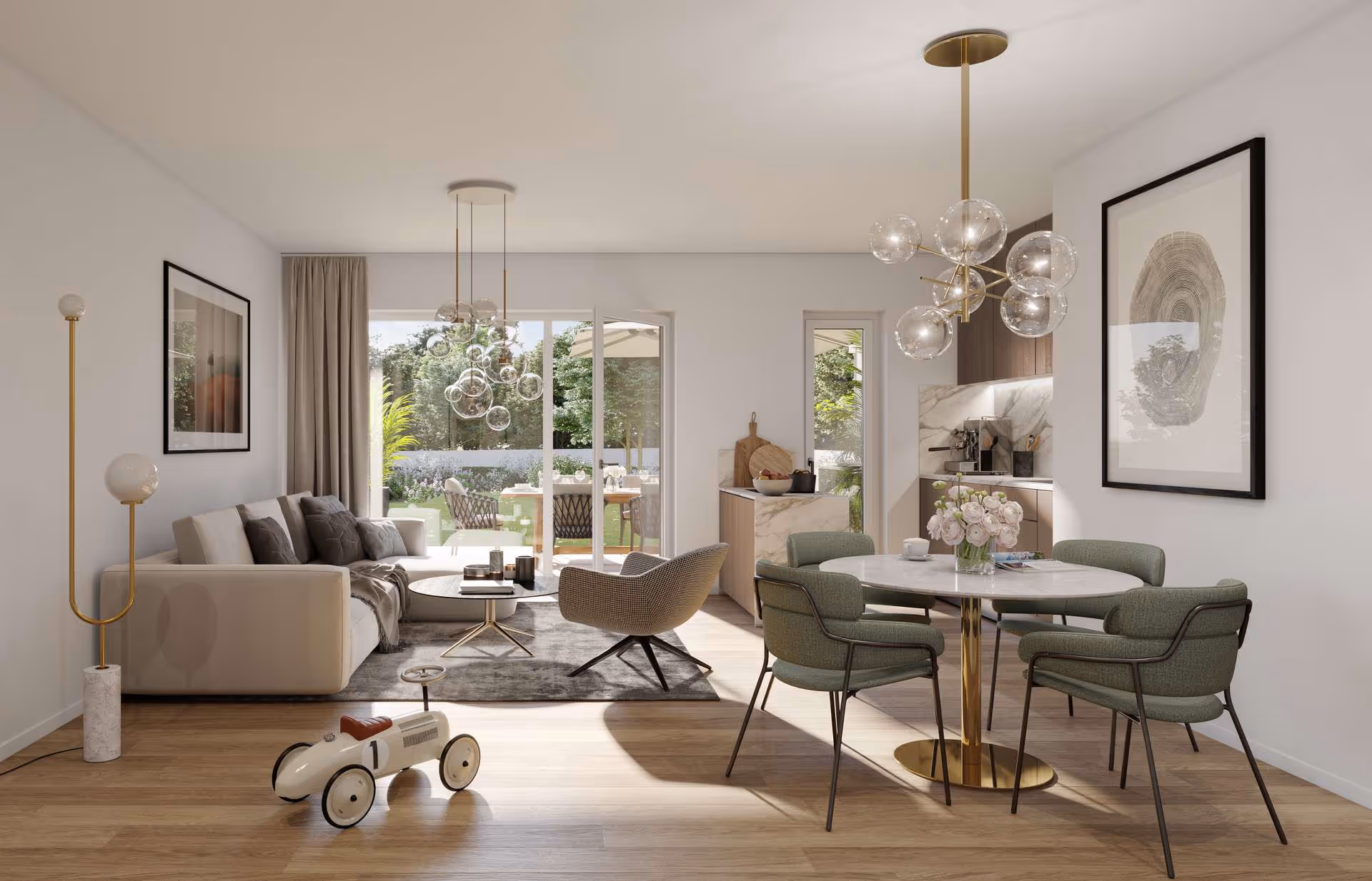 Visualisierung 1 Wohnen, Essen, Kochen