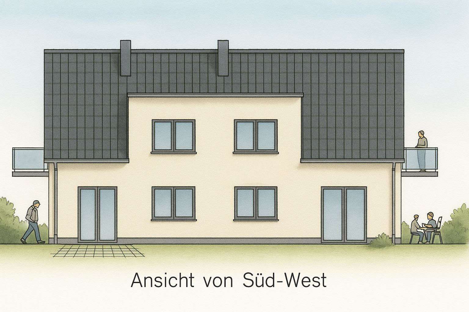 Ansicht Süd-West