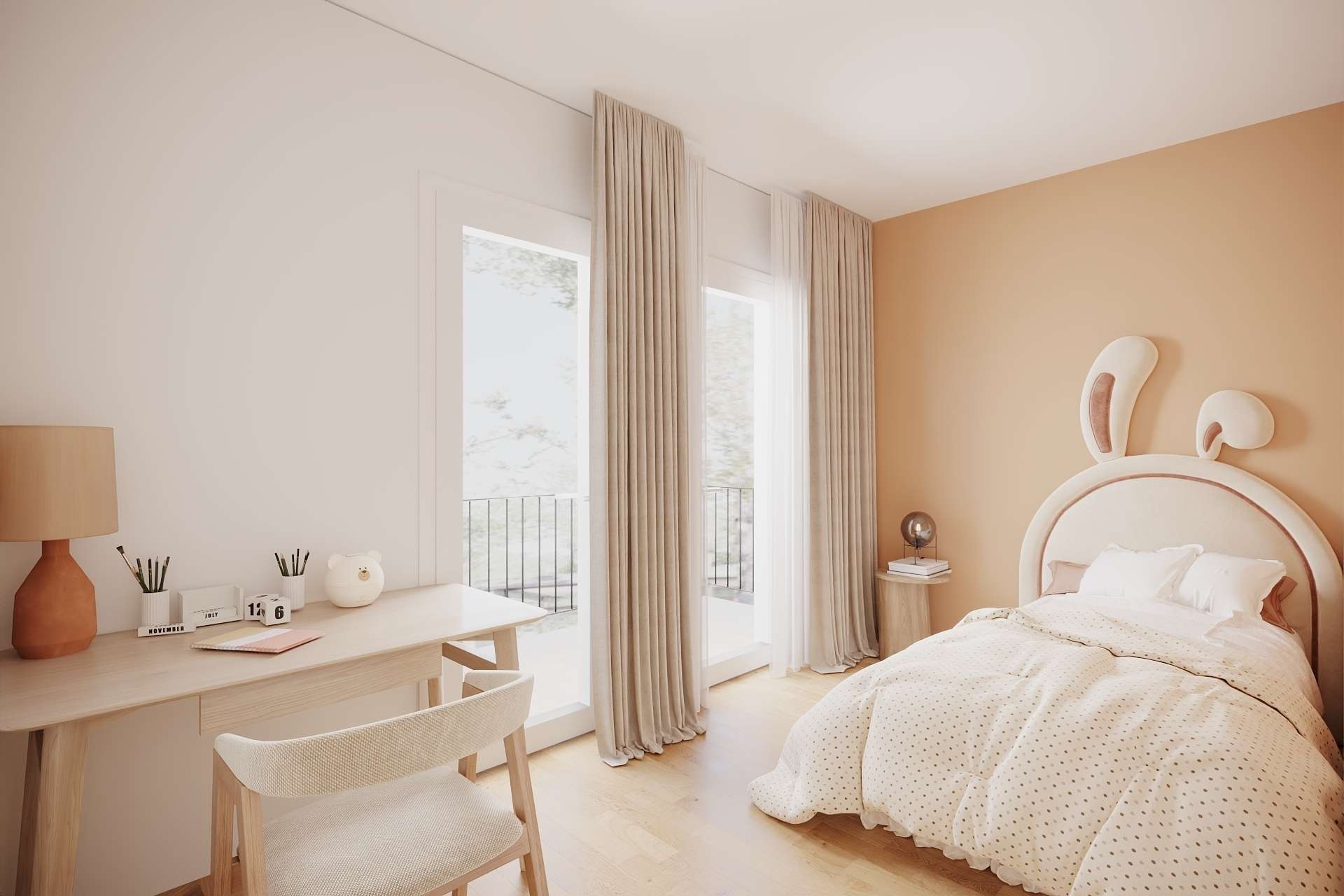 Haus mit Fahrstuhl Visualisierung Zimmer 1