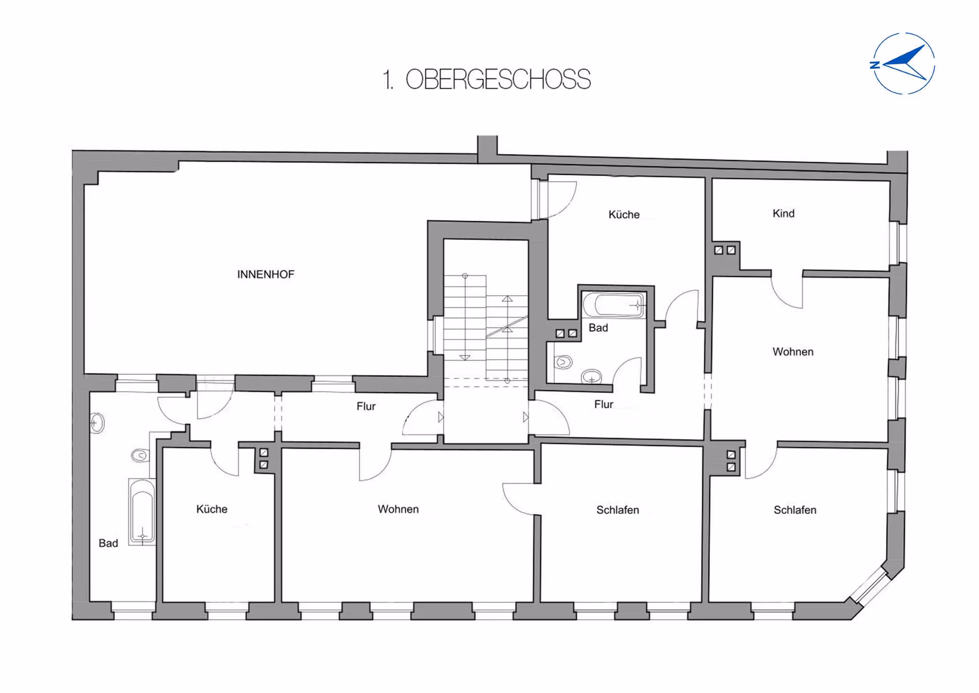Grundriss 1. Obergeschoss