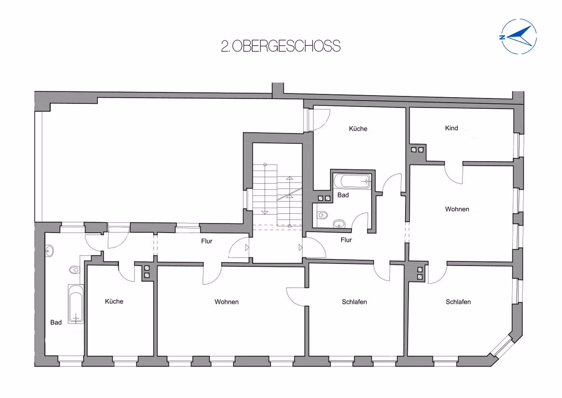 Grundriss 2. Obergeschoss