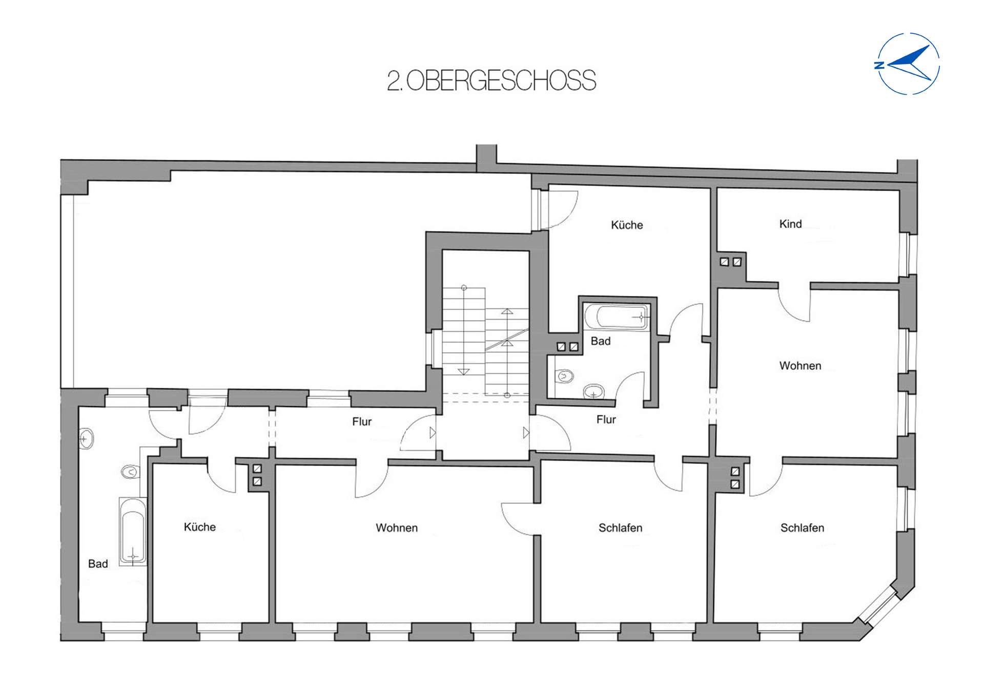 Grundriss 2. Obergeschoss