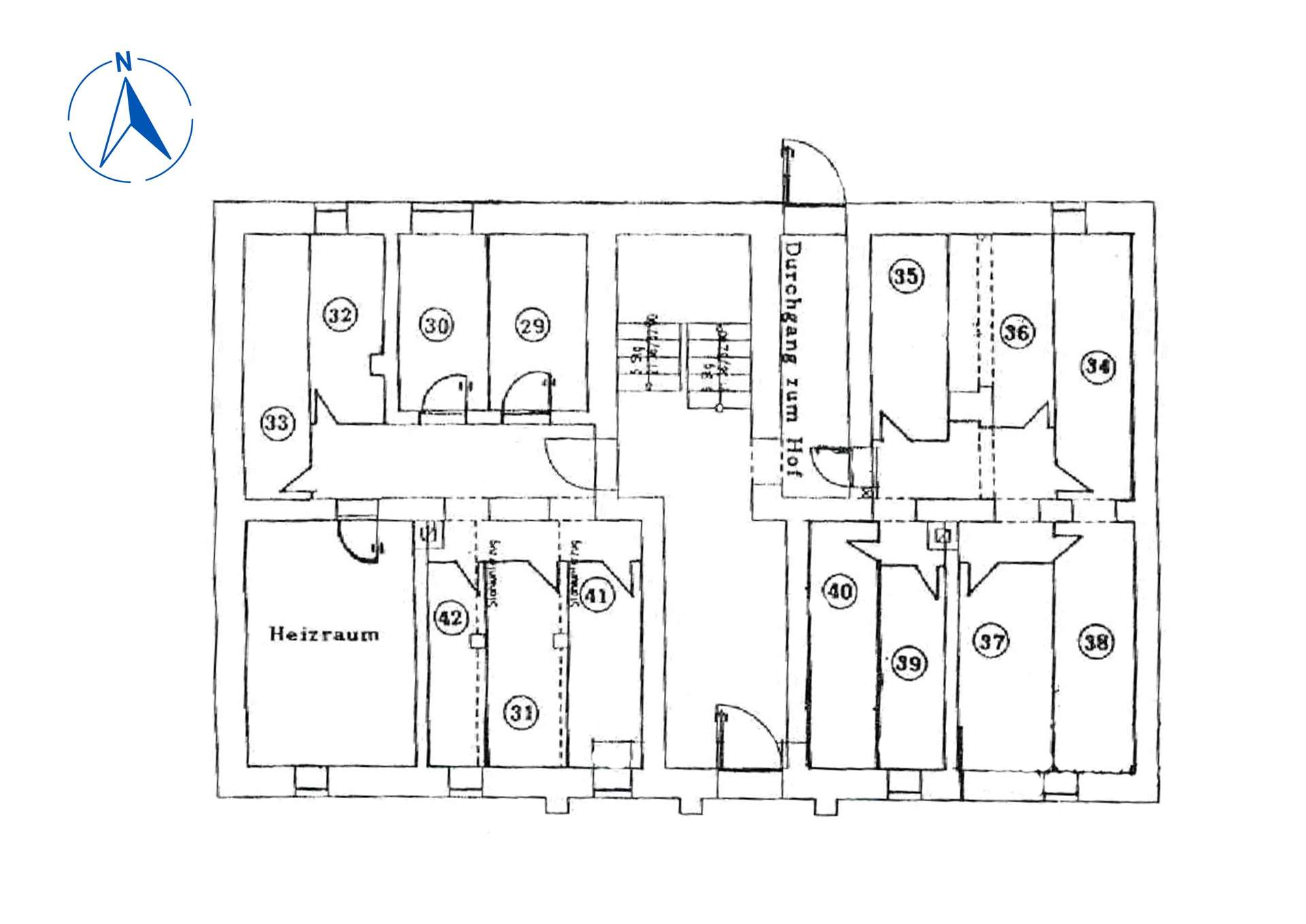 Etagenplan Kellergeschoss