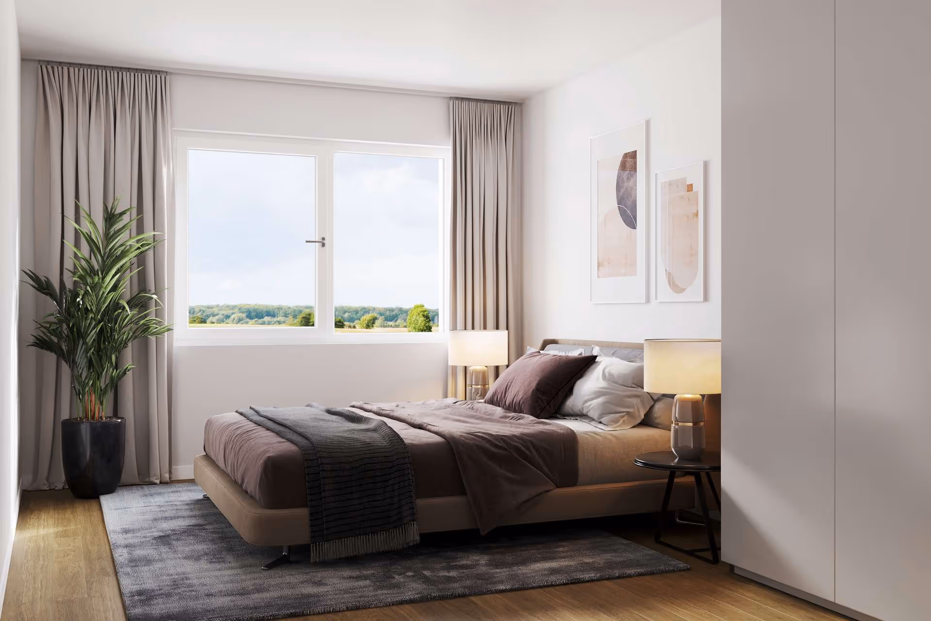 objektbilder Visualisierung Schlafzimmer