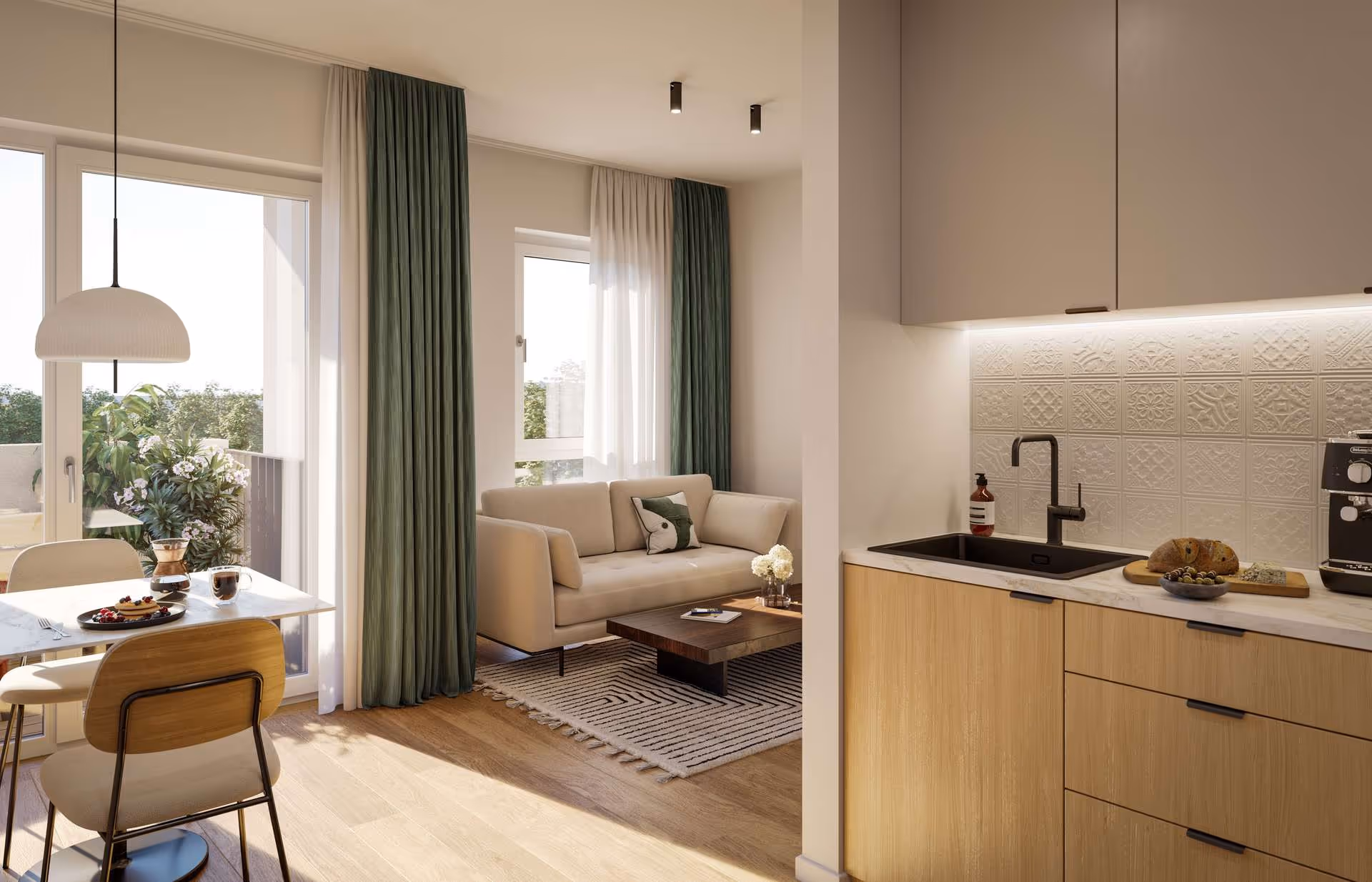 Visualisierung Wohnen, Essen, Kochen