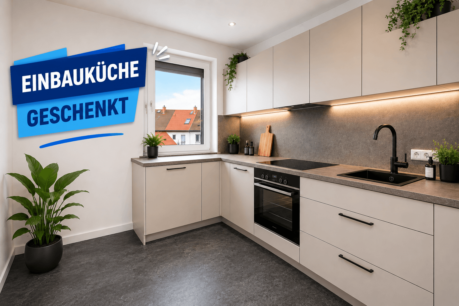 Haus mit Fahrstuhl Küche