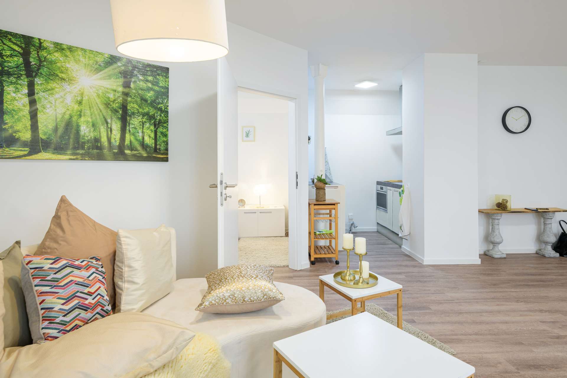Referenz Ferienwohnung Wohnbereich mit Küche