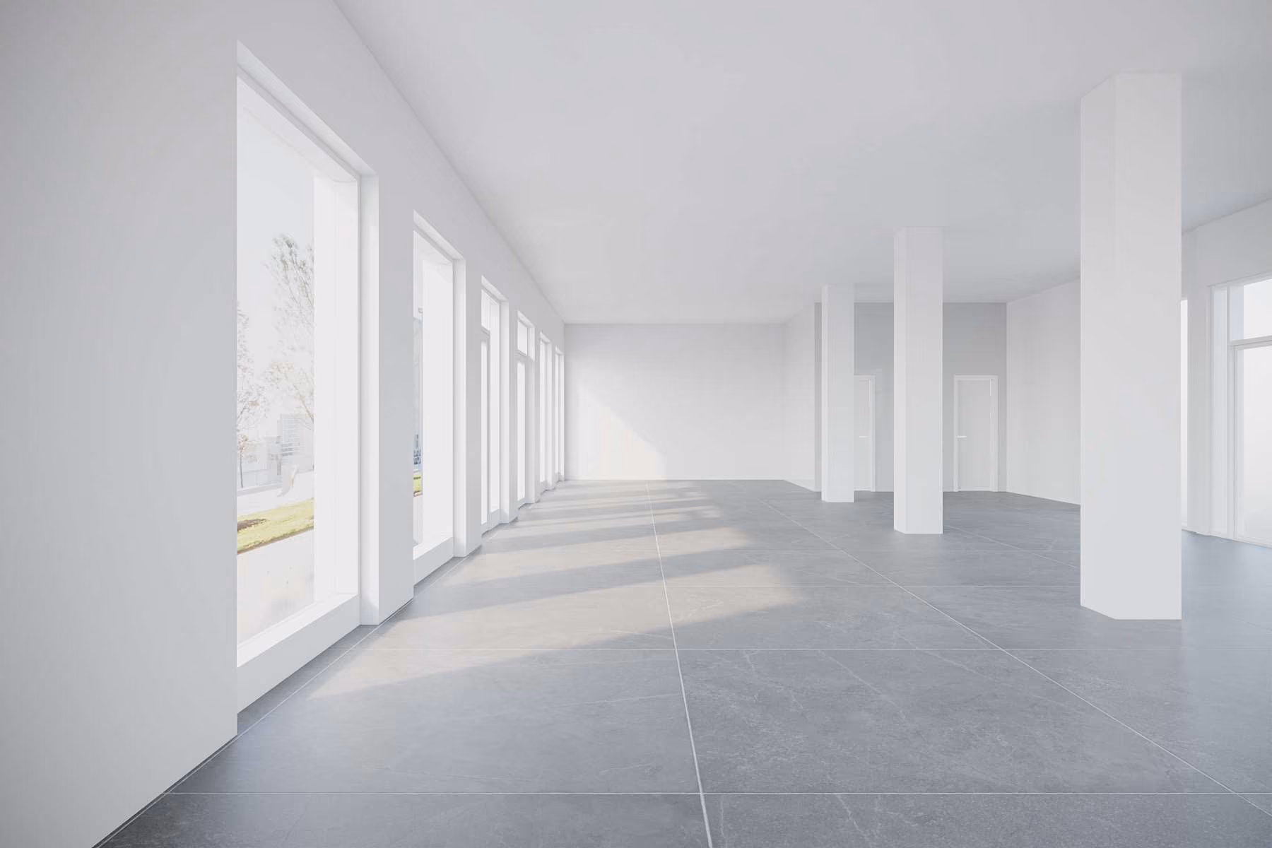 Haus mit Fahrstuhl Visualisierung Innenräume