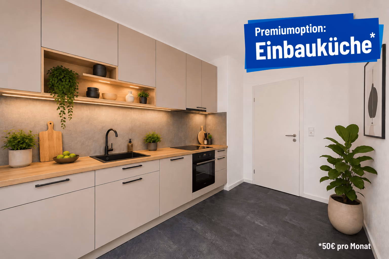 Haus mit Fahrstuhl Küche