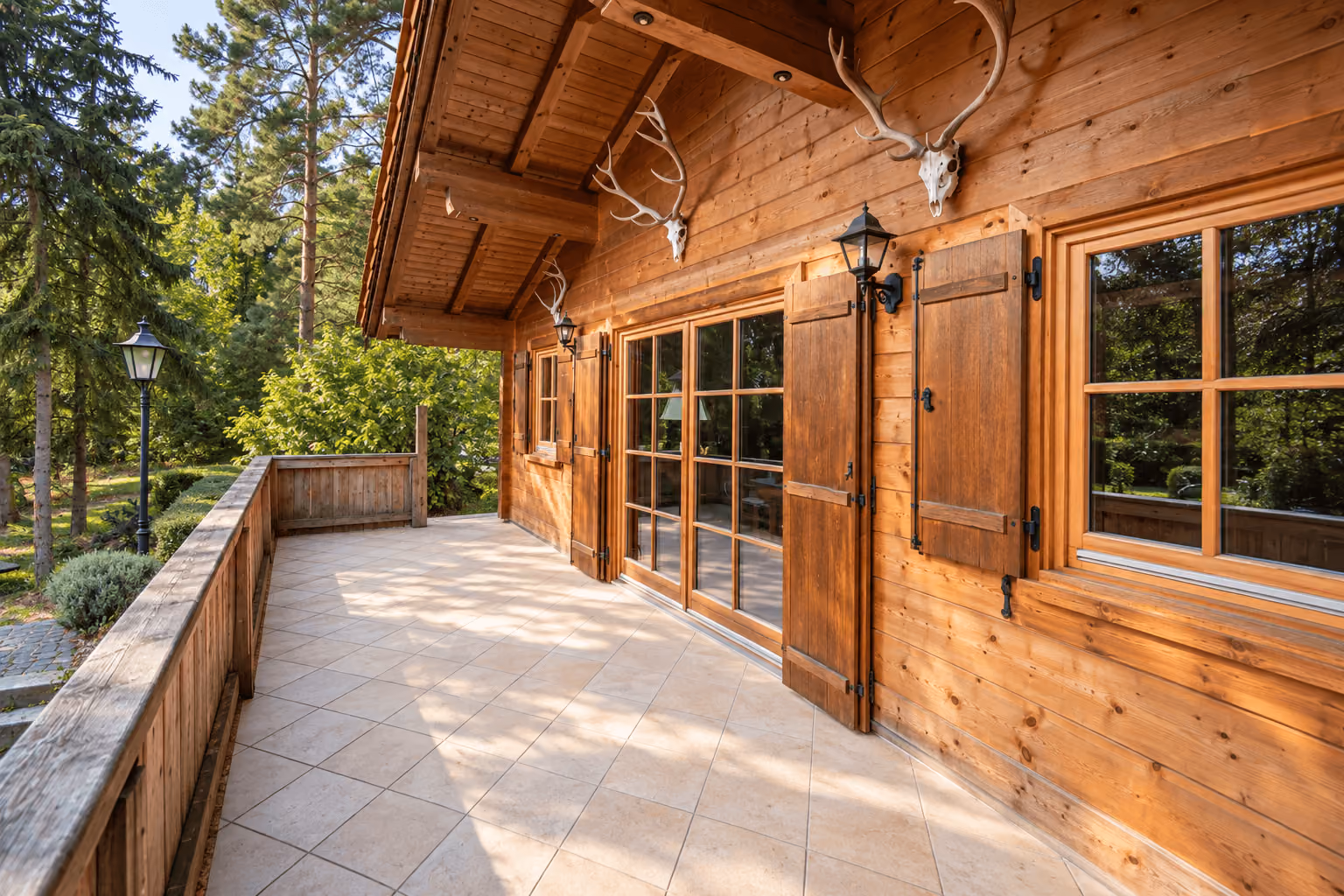 Holzhaus - Terrasse