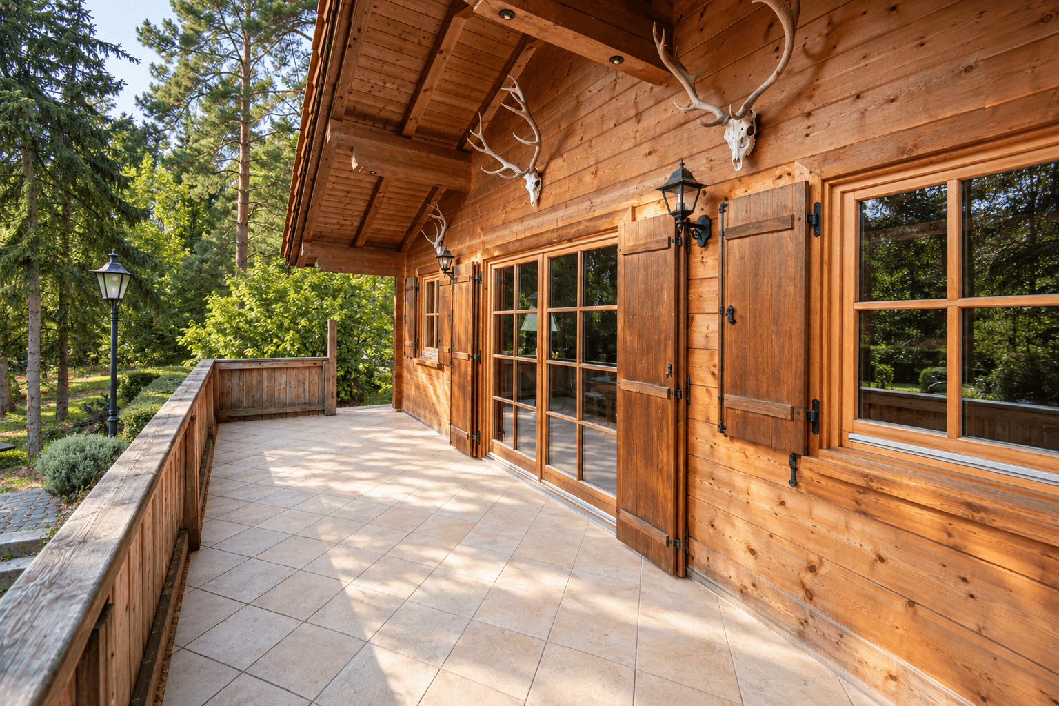 Holzhaus - Terrasse