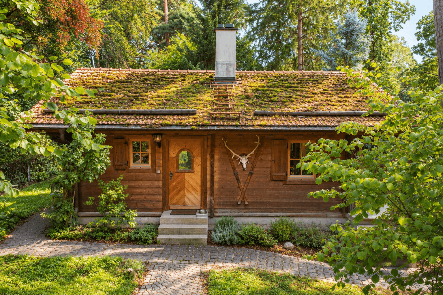 objektbilder Holzhaus - Hauseingang