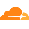 Orange cloud with a shining white star on the right side.