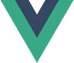 Vue.js framework logo with a green and blue stylized V shape.